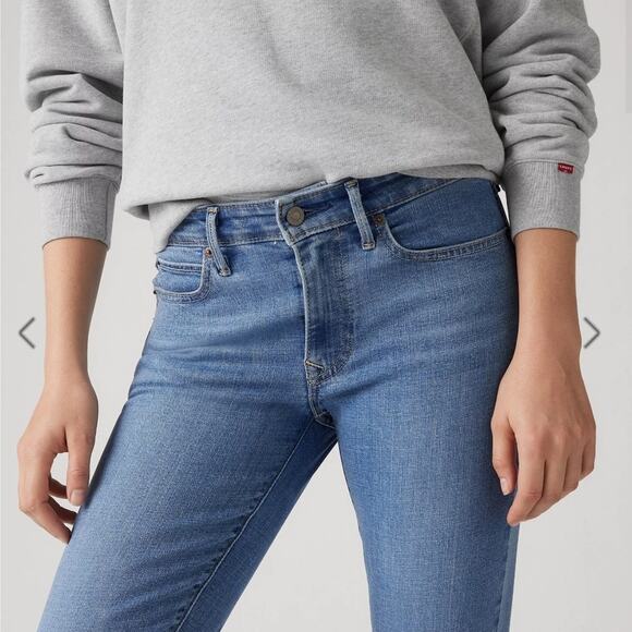 Levis Blue Skinny Jeans 33x30 - Picture 3 of 3